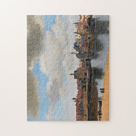 Johannes Vermeer, van Deft, Uitzicht Delft Legpuzzel (Verticaal)