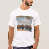 Johannes Vermeer, van Deft, Uitzicht Delft T-shirt (Voorkant)