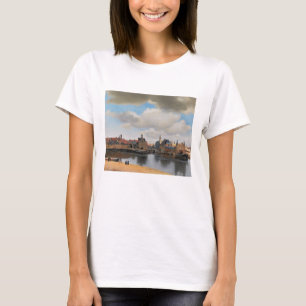 Johannes Vermeer, van Deft, Uitzicht Delft T-shirt