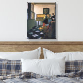 Johannes Vermeer, van Delft, De muzieklessen Canvas Afdruk (Insitu (Slaapkamer))