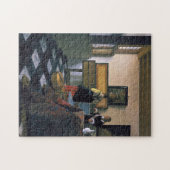 Johannes Vermeer, van Delft, De muzieklessen Legpuzzel (Horizontaal)
