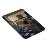 Johannes Vermeer, van Delft, De muzieklessen Magneet (Rechterzijde)
