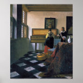 Johannes Vermeer, van Delft, De muzieklessen Poster (Voorkant)