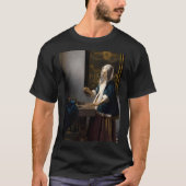 Johannes Vermeer Vrouw Holding A T-shirt (Voorkant)