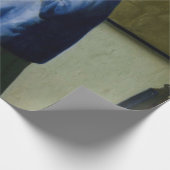 Johannes Vermeer - Vrouw in Blauw Leest een brief Cadeaupapier (Hoek)