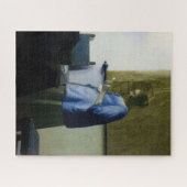 Johannes Vermeer - Vrouw in Blauw Leest een brief Legpuzzel (Horizontaal)