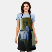 Johannes Vermeer - Vrouw in Blauw Leest een brief Schort (Gedragen)