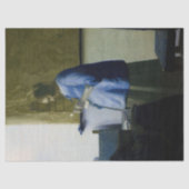 Johannes Vermeer - Vrouw in Blauw Leest een brief Tissuepapier (Voorkant)