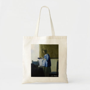 Johannes Vermeer - Vrouw in Blauw Leest een brief Tote Bag