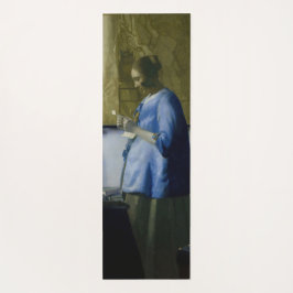 Johannes Vermeer - Vrouw in Blauw Leest een brief Yogamat