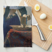 Johannes Vermeer - Vrouw met een waterkan Theedoek (Quarter Fold)