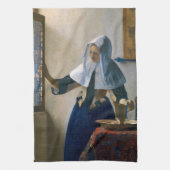 Johannes Vermeer - Vrouw met een waterkan Theedoek (Verticaal)