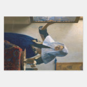 Johannes Vermeer - Vrouw met een waterpitcher Inpakpapier Vel (Voorkant)