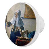 Johannes Vermeer - Vrouw met een waterpitcher Keramische Knop (Rechts)