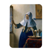 Johannes Vermeer - Vrouw met een waterpitcher Magneet (Verticaal)