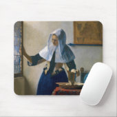 Johannes Vermeer - Vrouw met een waterpitcher Muismat (Met muis)
