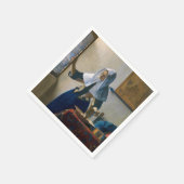 Johannes Vermeer - Vrouw met een waterpitcher Servet (Hoek)