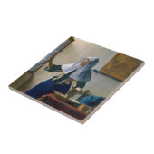 Johannes Vermeer - Vrouw met een waterpitcher Tegeltje (Zijkant)