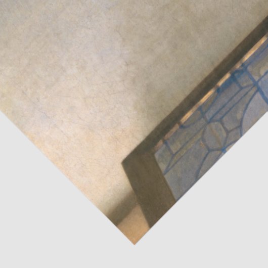 Johannes Vermeer - Vrouw met een waterpitcher Tissuepapier (Detail)