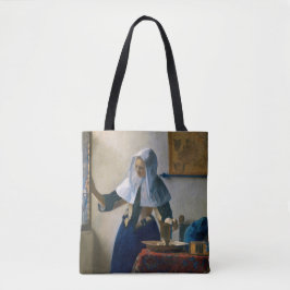 Johannes Vermeer - Vrouw met een waterpitcher Tote Bag
