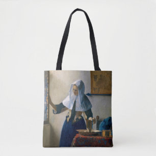 Johannes Vermeer - Vrouw met een waterpitcher Tote Bag