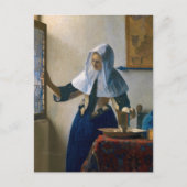 Johannes Vermeer - Vrouw met waterkan Briefkaart (Voorkant)