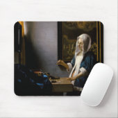 Johannes Vermeer - Vrouw met weegschaal Muismat (Met muis)