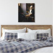 Johannes Vermeer - Woman Holding a Balance Canvas Afdruk (Insitu (Slaapkamer))