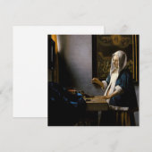 Johannes Vermeer - Woman Holding a Balance Kaart (Voorkant / Achterkant)