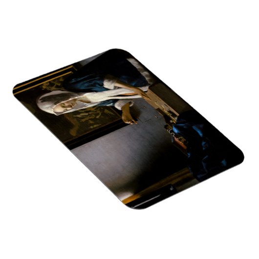 Johannes Vermeer - Woman Holding a Balance Magneet (Rechterzijde)