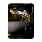 Johannes Vermeer - Woman Holding a Balance Magneet (Verticaal)