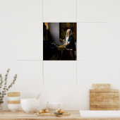 Johannes Vermeer - Woman Holding a Balance Poster (Keuken)
