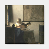 Johannes Vermeer Woman met een Lute Magneet (Voorkant)