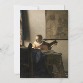 Johannes Vermeer - Young Woman met een Lute Kaart