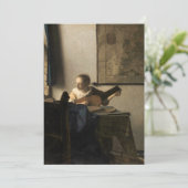 Johannes Vermeer - Young Woman met een Lute Kaart (Staand voorkant)