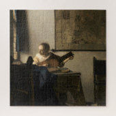 Johannes Vermeer - Young Woman met een Lute Legpuzzel (Verticaal)