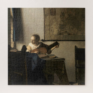 Johannes Vermeer - Young Woman met een Lute Legpuzzel