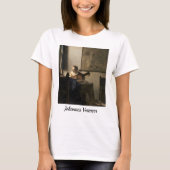 Johannes Vermeer - Young Woman met een Lute T-shirt (Voorkant)