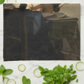 Johannes Vermeer - Young Woman met een Lute Theedoek (Gevouwen)