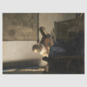 Johannes Vermeer - Young Woman met een Lute Tissuepapier (Voorkant)