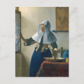 Johannes Vermeer Young Woman met een waterpitcher Briefkaart (Voorkant)