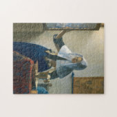 Johannes Vermeer Young Woman met een waterpitcher Legpuzzel (Horizontaal)