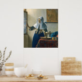 Johannes Vermeer Young Woman met een waterpitcher Poster (Keuken)
