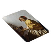 Johannes Vermeer - Young Woman Seated at Virginal Magneet (Rechterzijde)