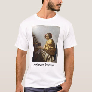 Johannes Vermeer - Young Woman Seated at Virginal T-shirt
