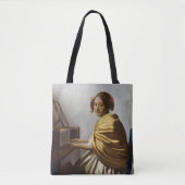 Johannes Vermeer - Young Woman Seated at Virginal Tote Bag (Voorkant)