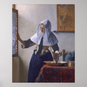 Johannes Vermeer, Young Woman with a Water Jug Poster