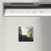 Johannes Vermeer - Young Woman with Pearl Ketting Magneet (Insitu (Vaatwasser))