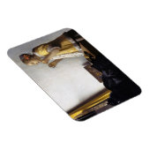 Johannes Vermeer - Young Woman with Pearl Ketting Magneet (Rechterzijde)