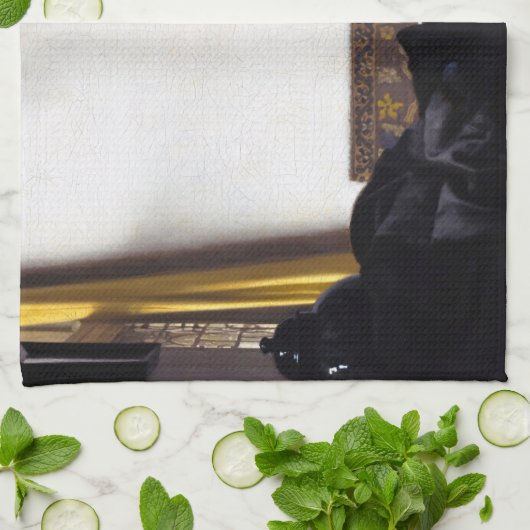 Johannes Vermeer - Young Woman with Pearl Ketting Theedoek (Gevouwen)